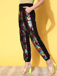 SASSAFRAS Women Black Embellished Co-Ords