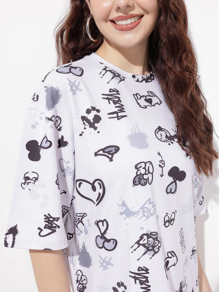 DressBerry Comfort Calling Printed Paradise T-shirt Dress