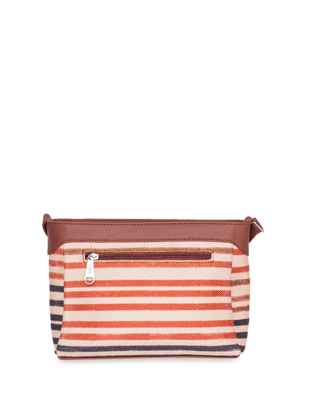 ZOUK Striped Structured Sling Bag