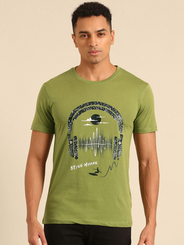 Being Human Printed Pure Cotton T-shirt