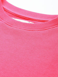 DILLINGER Women Oversized Drop Shoulder Ultra Soft Drapey Cotton Crew Neck T-Shirt