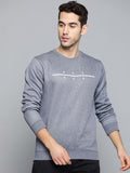 HRX by Hrithik Roshan Men Navy Melange Solid Regular Fit Running Sweatshirt