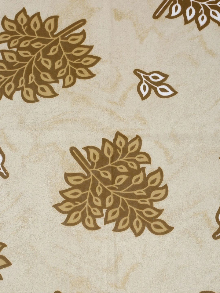 Myntra Elegant Homes Yellow Floral 400 TC Single Bedsheet with 1 Pillow Covers