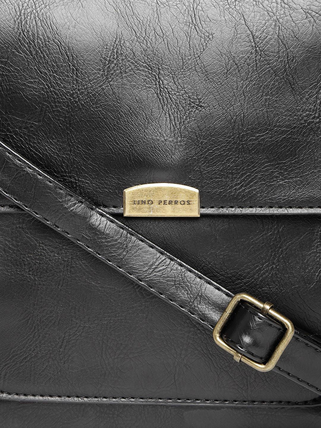 Lisa Haydon for Lino Perros Black Solid Sling Bag