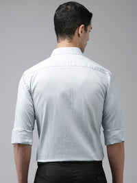Park Avenue Men Slim Fit Micro Ditsy Opaque Self Design Pure Cotton Formal Shirt