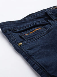 The Indian Garage Co Men Slim Fit Heavy Fade Stretchable Jeans