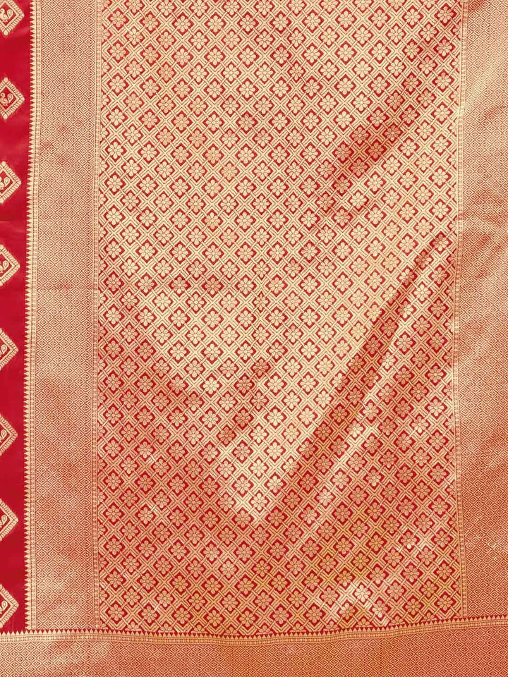 KALINI Woven Design Zari Silk Blend Designer Banarasi Saree