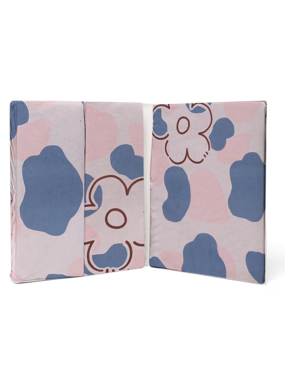 KLOTTHE Floral 300 TC Fitted Double King Bedsheet Set with 2 Pillow covers
