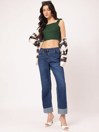 DressBerry Women Effortlessly Cool Whiskers & Chevrons Jeans