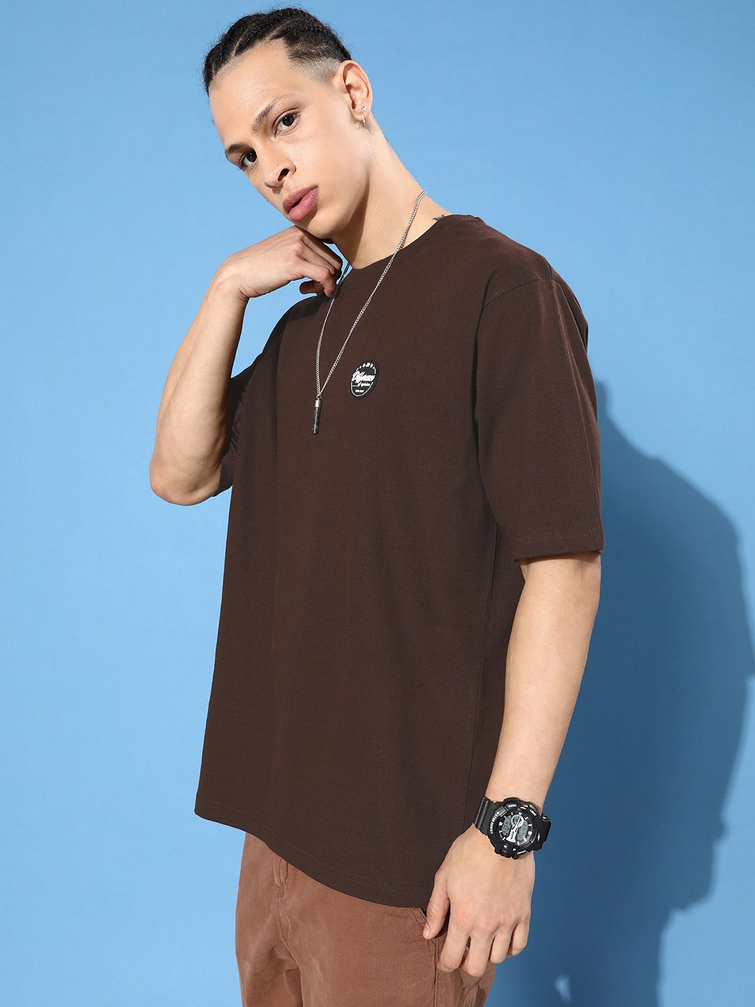 Difference of Opinion Printed Pure Cotton Oversized T-shirt