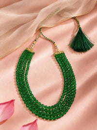 Kalung Manik Tiruan Bersalut Emas PANASH
