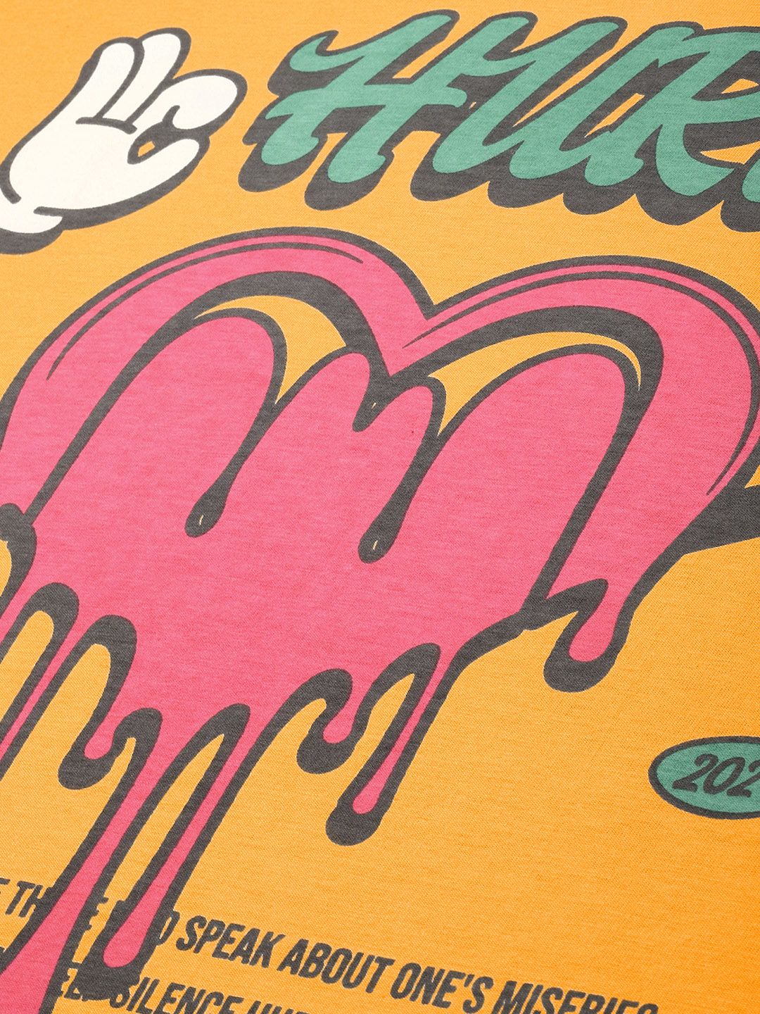 Difference of Opinion Printed Oversized Pure Cotton T-shirt