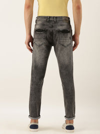 The Indian Garage Co Men Grey Slim Fit Mid-Rise Clean Look Stretchable Jeans