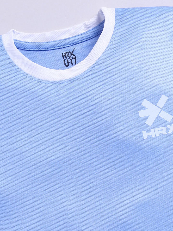 HRX by Hrithik Roshan Boys Typography Printed Moisture Wicking T-shirt