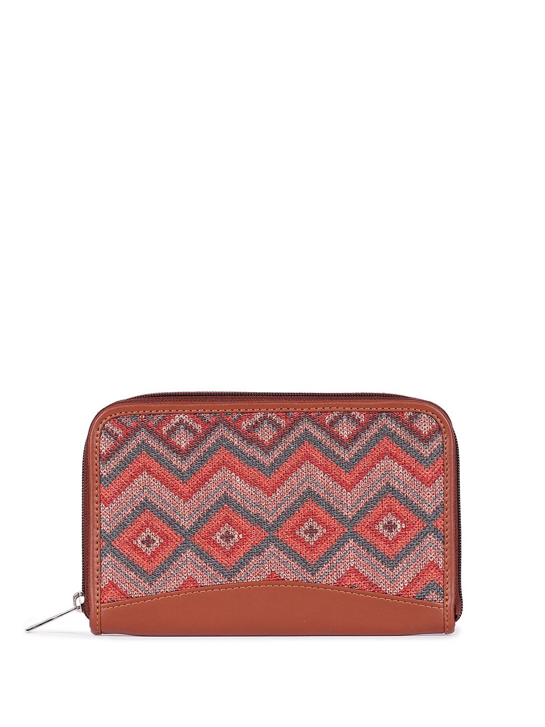 ZOUK Women Ethnic Motifs Printed Zip Around Wallet