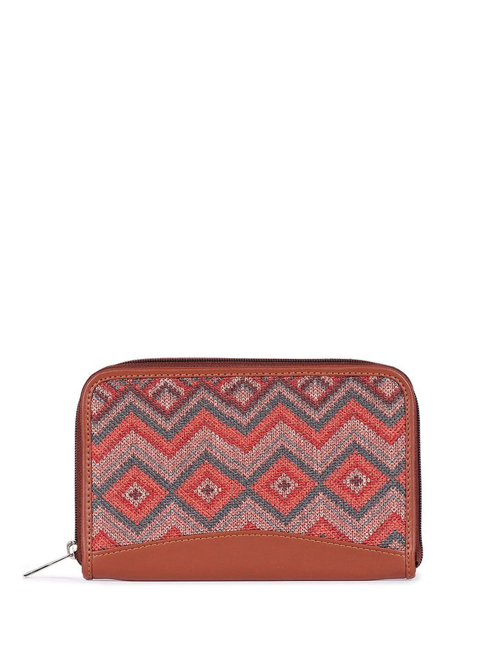 ZOUK Women Ethnic Motifs Printed Zip Around Wallet