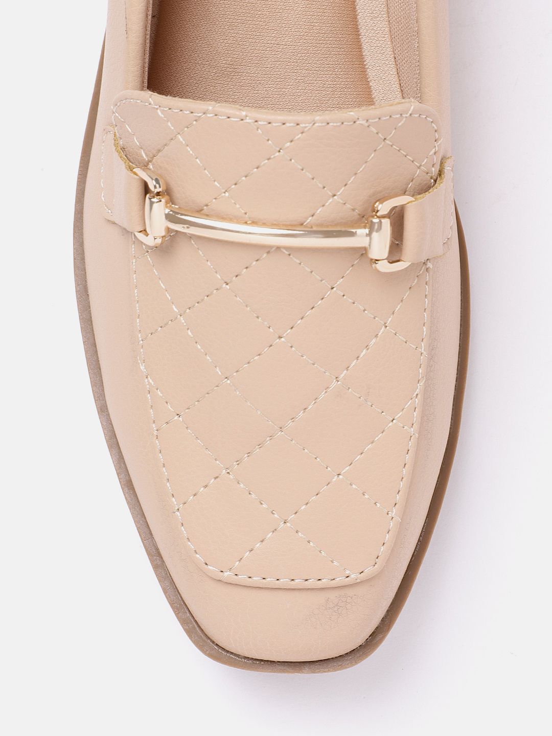 Lino Perros Women Buckles Detail Woven Design Formal Mocassins