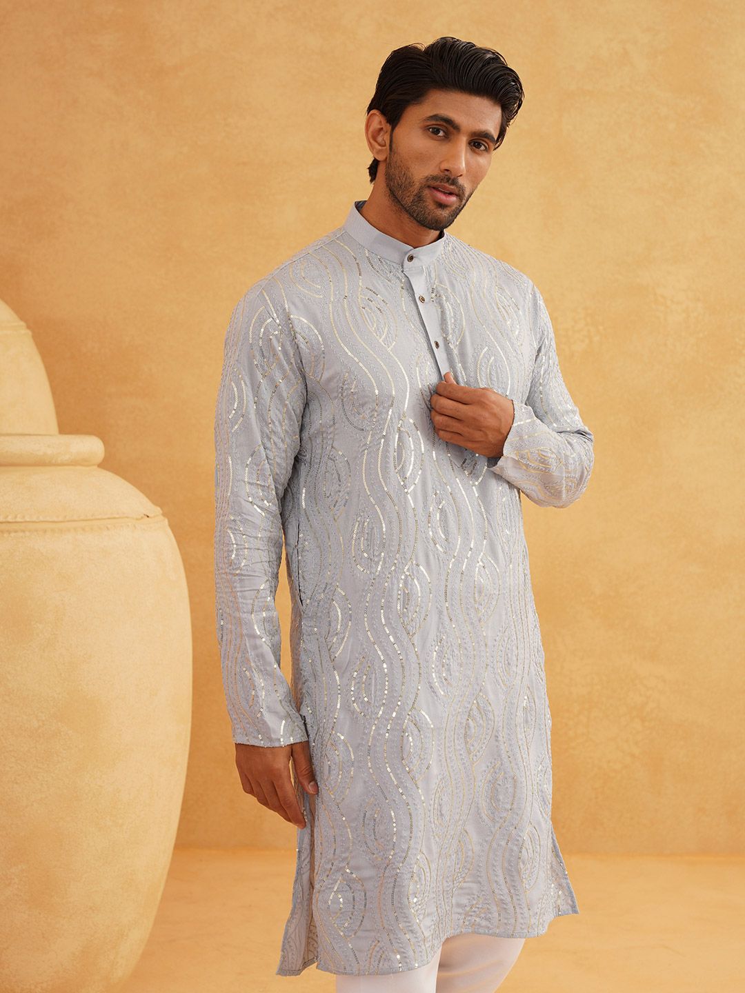 SOJANYA Kurta Sulam Lelaki