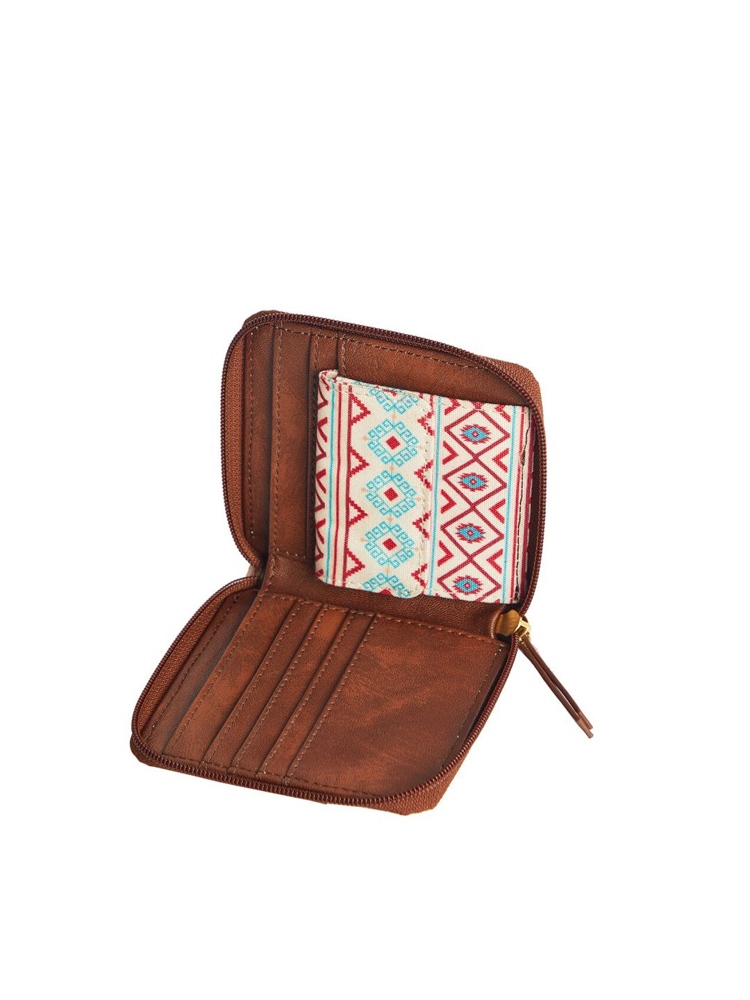 TEAL BY CHUMBAK Women Printed Zip Around Wallet
