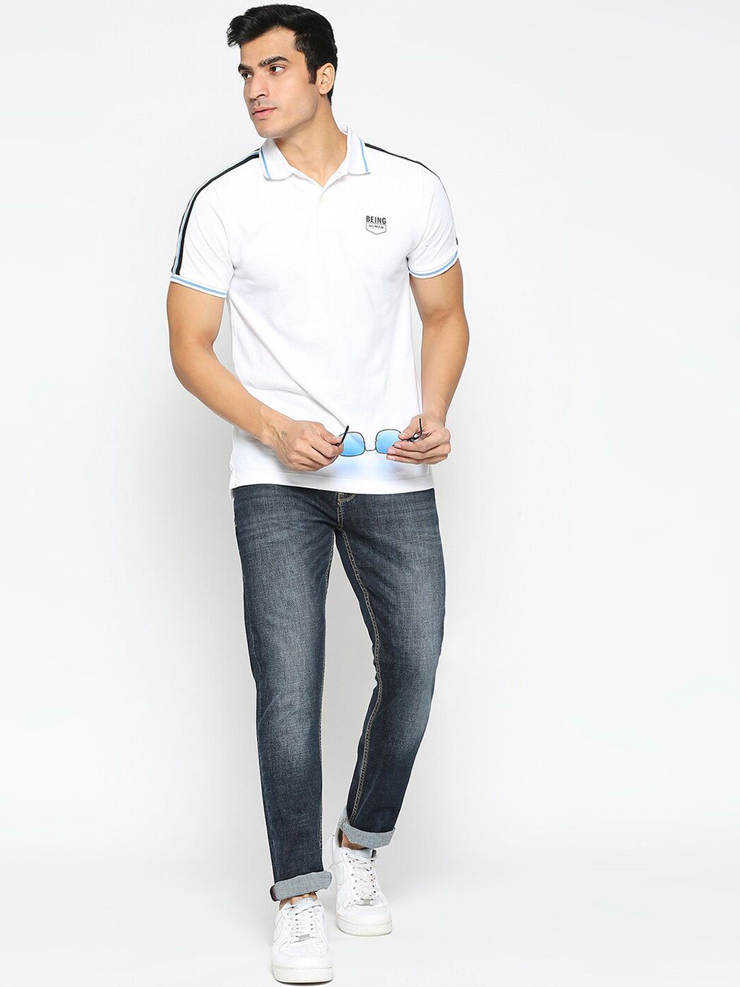 Being Human Men Mid Rise Skinny Fit Clean Look Heavy Fade Jeans