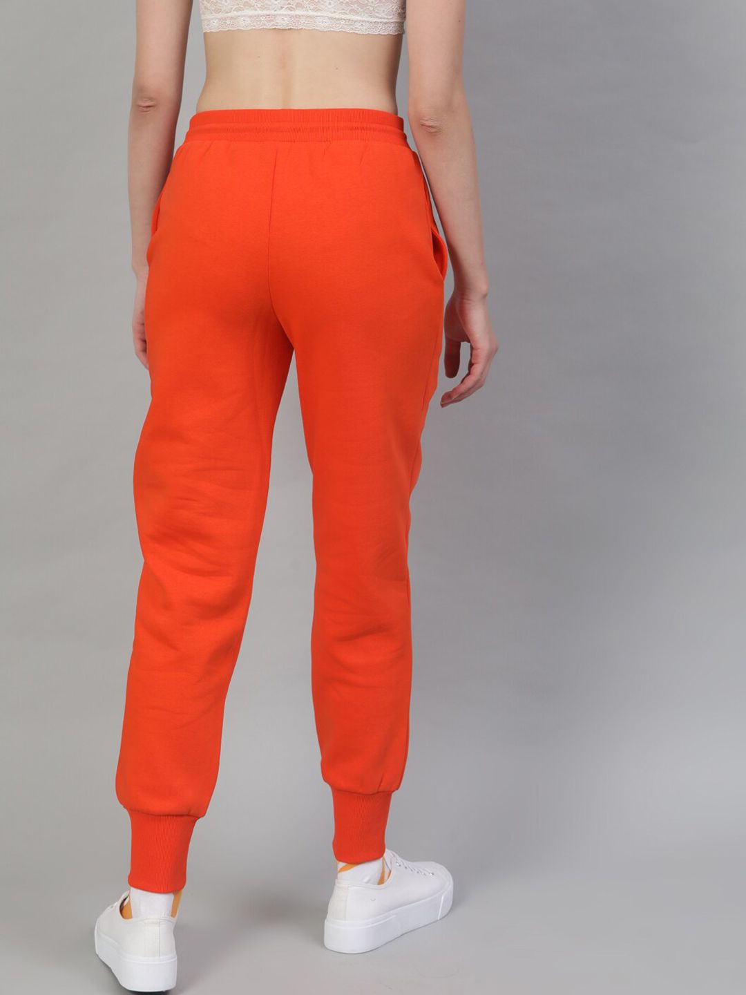 STREET 9 BASICS Women Orange Regular Fit Solid Joggers