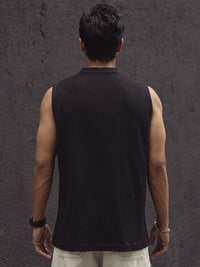 Powerlook Men Self Design Henley Neck T-shirt