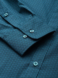 Park Avenue Slim Fit Geometric Printed Formal Shirt