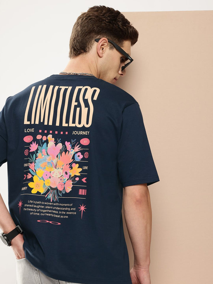 Difference of Opinion Men Graphic Printed Oversized T-shirt