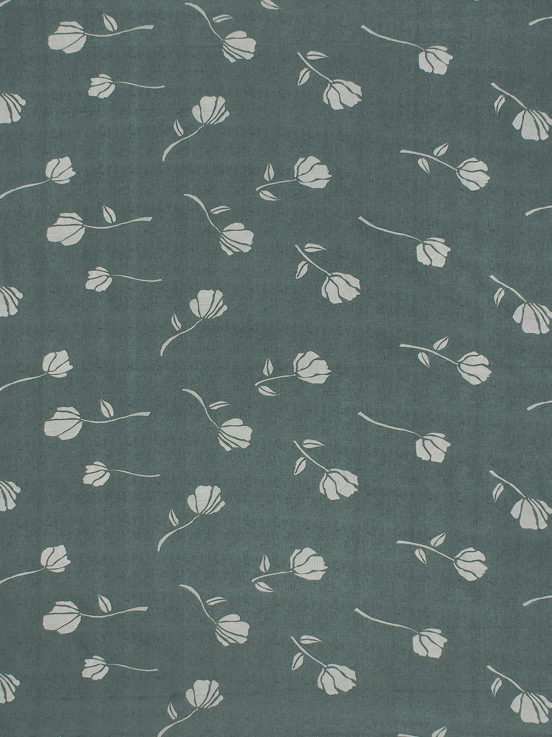 Story@home Grey Floral 186 TC Cotton 1 Double Bedsheet with 2 Pillow Covers