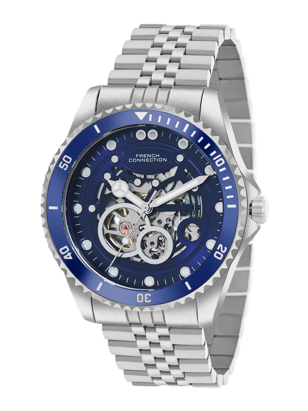 French Connection Men Skeleton Dial Analogue Automatic Motion Watch FCA19USM