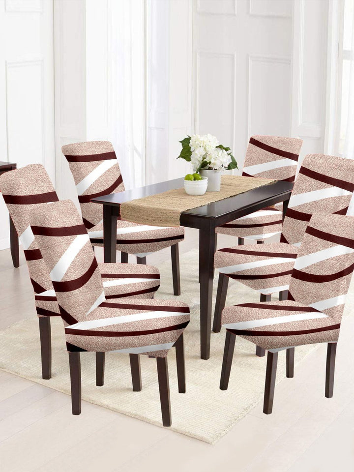 Cortina Unisex Set Of 6 Printed Chair Covers