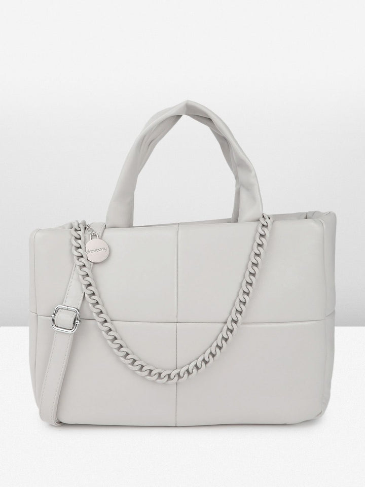 DressBerry Structured Quilted Handheld Bag