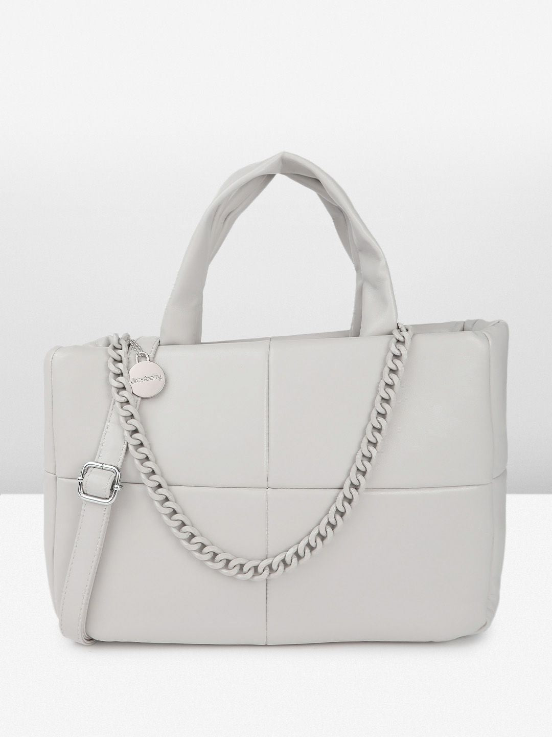 DressBerry Structured Quilted Handheld Bag