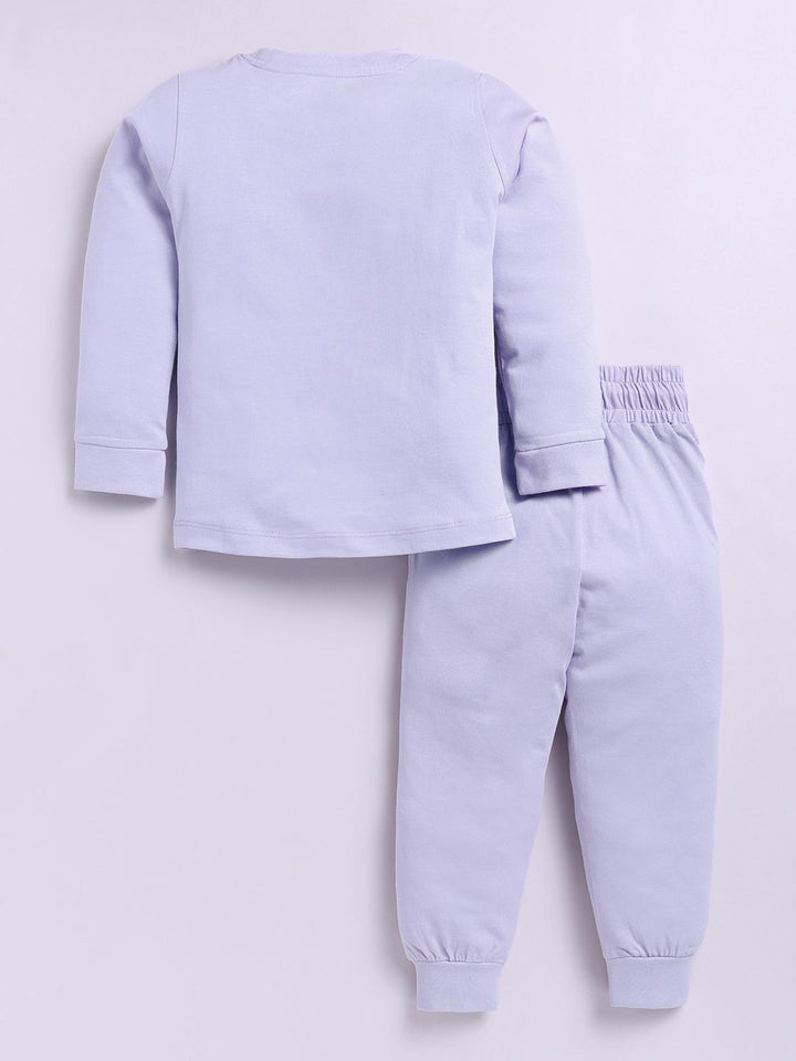 Happy Faces Girls Pure Cotton Barbie Printed T-shirt with Joggers