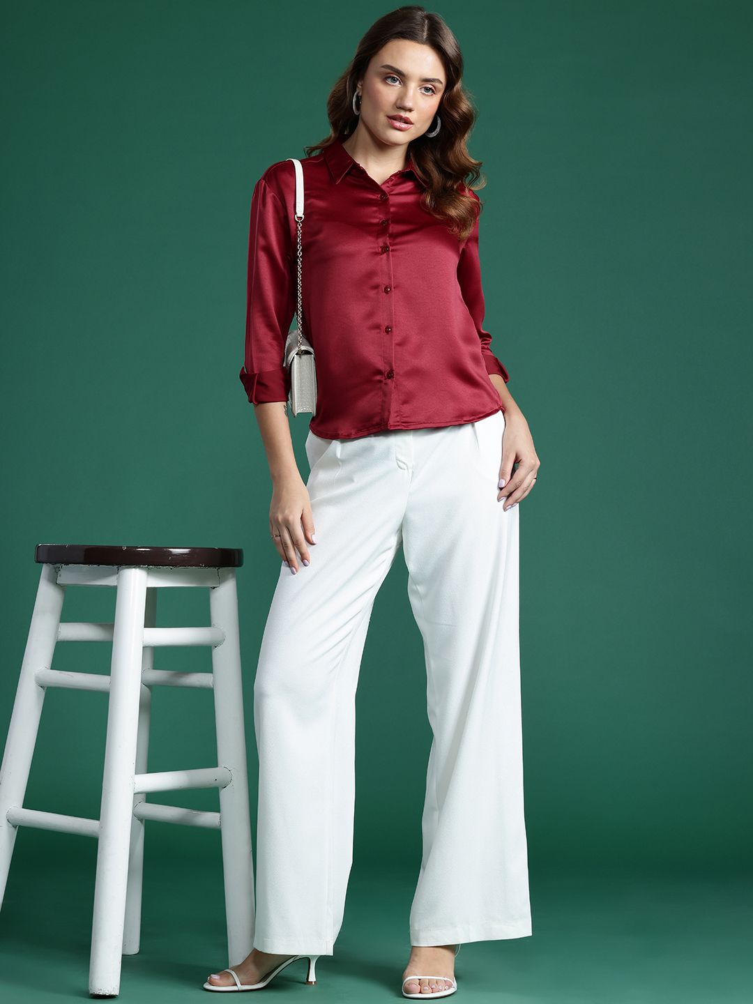 DressBerry Casual Satin Shirt