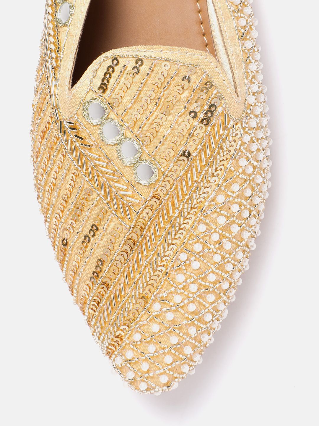 House of Pataudi Embellished Ethnic Mules