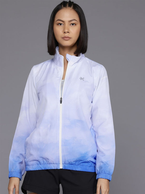 HRX by Hrithik Roshan Ombre Reflective Strip Rapid-Dry Running Tailored Jacket