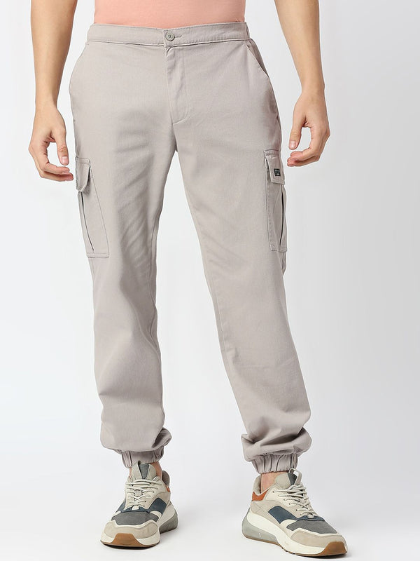 Thomas Scott Men Comfort Mid-Rise Easy Wash Cargo Trousers