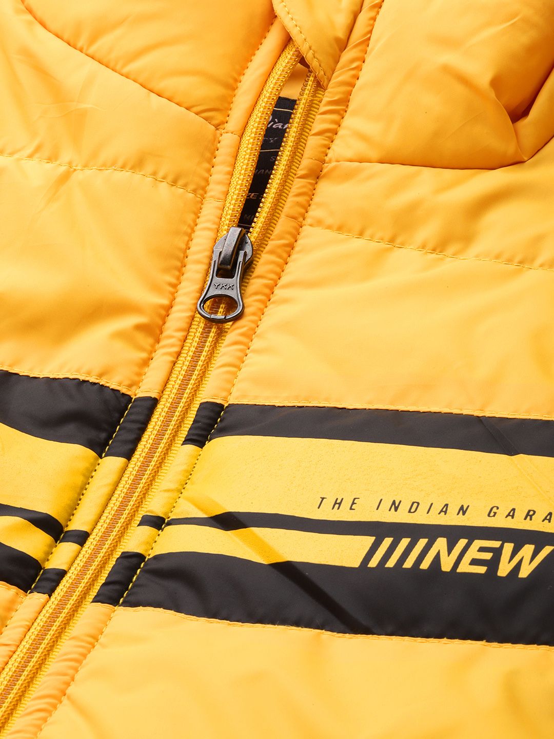 The Indian Garage Co Men Zip-Front Slim Fit Bomber Jacket