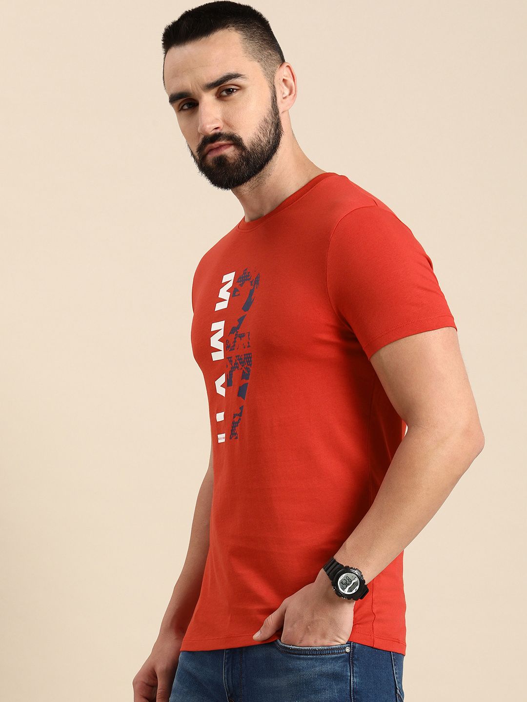 Being Human Graphic Printed Pure Cotton T-shirt