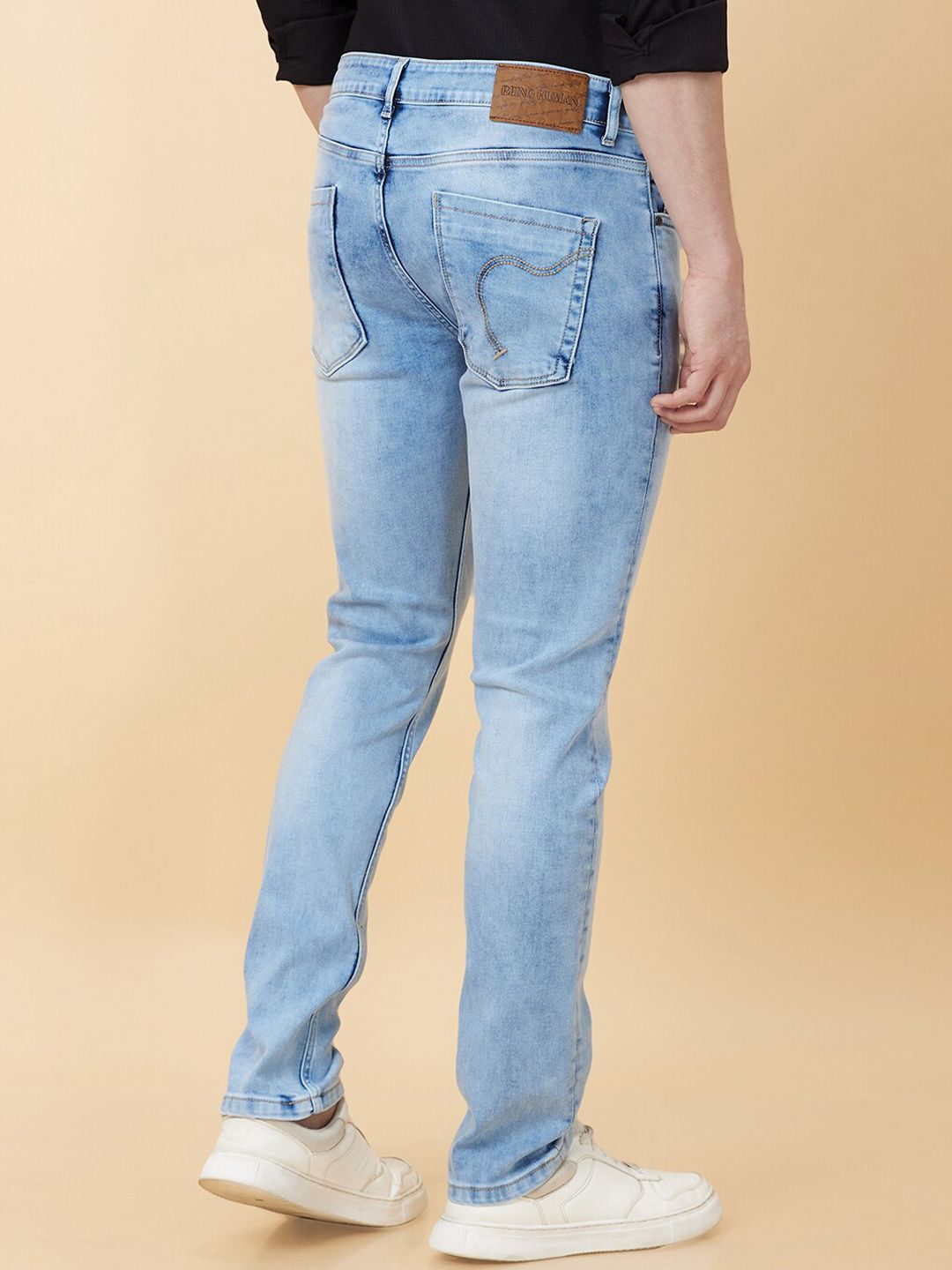 Being Human Men Skinny Fit Light Fade Jeans