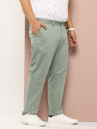Thomas Scott Men Plus Size Straight Fit Easy Wash Chinos Trousers
