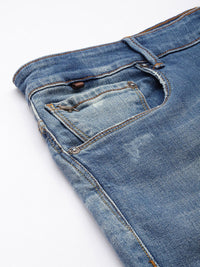 Mr Bowerbird Men Straight Fit Mildly Distressed Light Fade Mid-Rise Stretchable Jeans