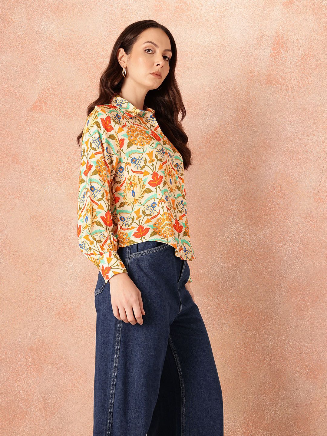 all about you Floral Printed Relaxed Casual Shirt
