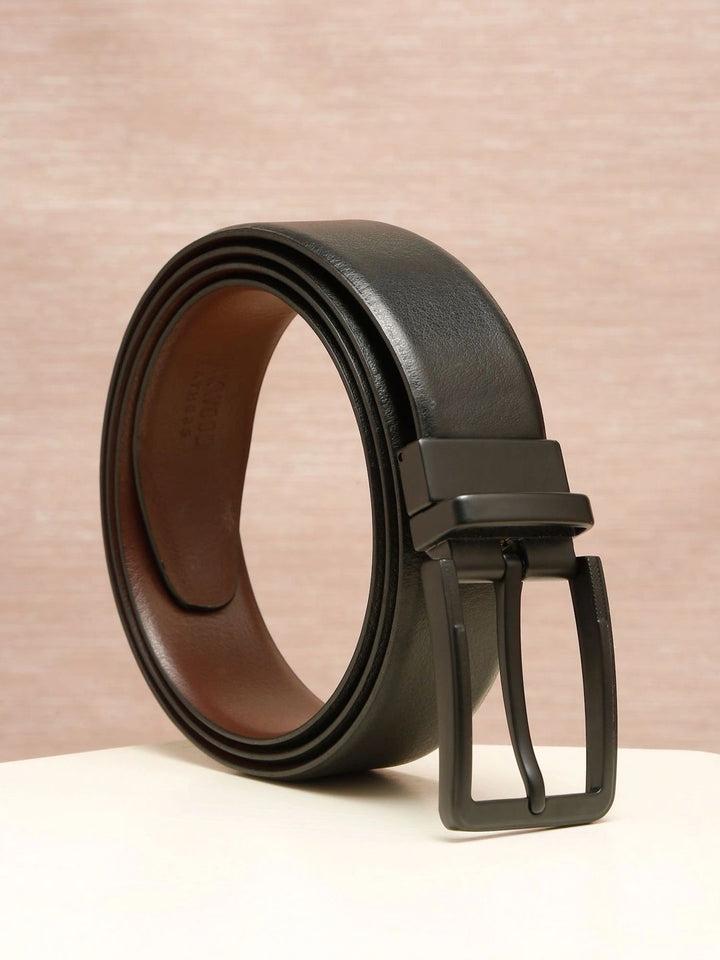 Teakwood Leathers Men Leather Reversible Formal Belt