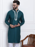 Anug oleh SOJANYA Men Green & White Gotta Patti Kurta