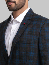 Raymond Men Checked Single Breasted Formal Blazers
