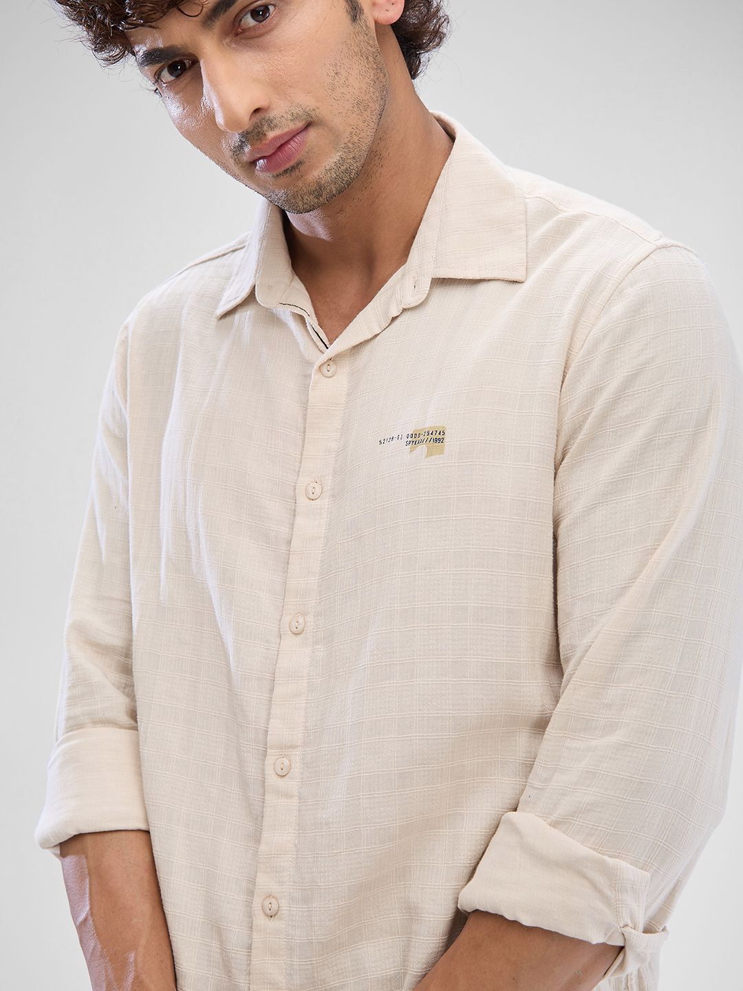 SPYKAR Men Slim Fit Opaque Casual Shirt