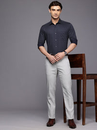 Raymond Pure Cotton Slim Fit Opaque Printed Formal Shirt
