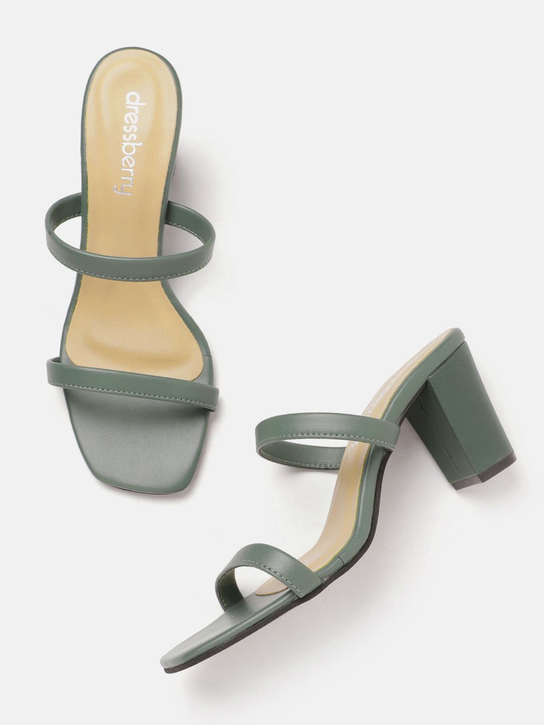 DressBerry Women Block Heel Sandals